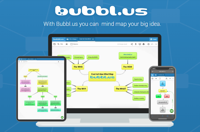 Bubbl.us - idea organizer software app