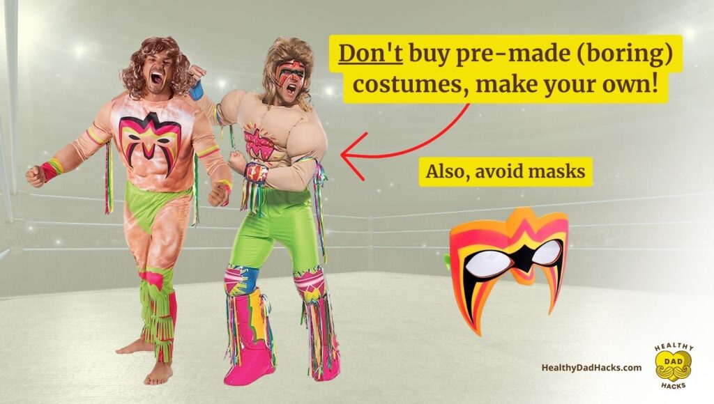 Don't buy cheap pre-made Ultimate Warrior costumes -- make your own!