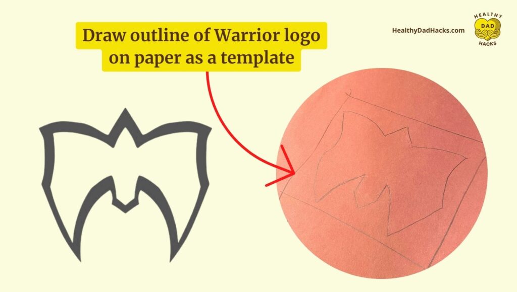 Ultimate Warrior logo template for painting