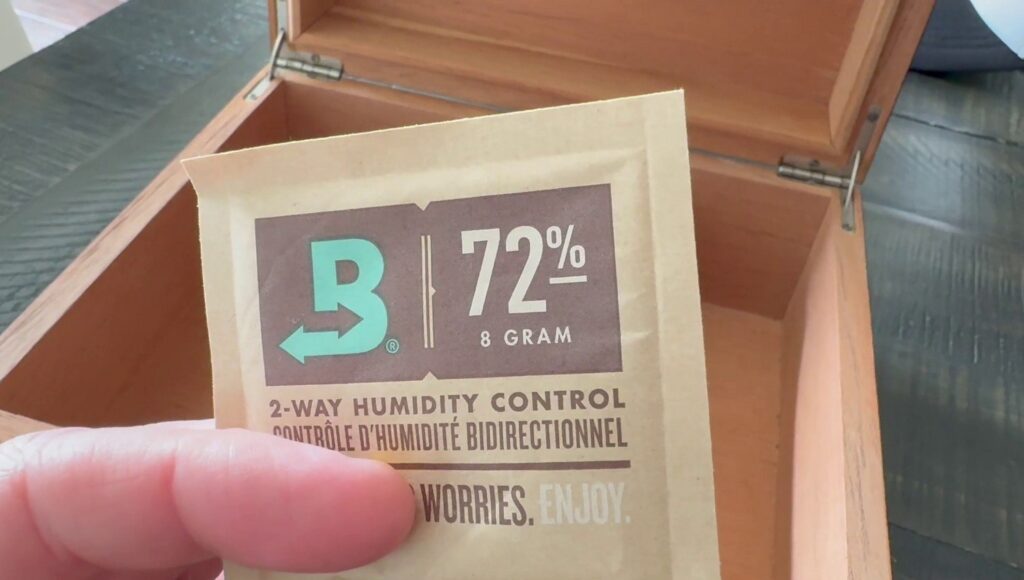 Best humidity moisture packs for cigars Boveda - up close view