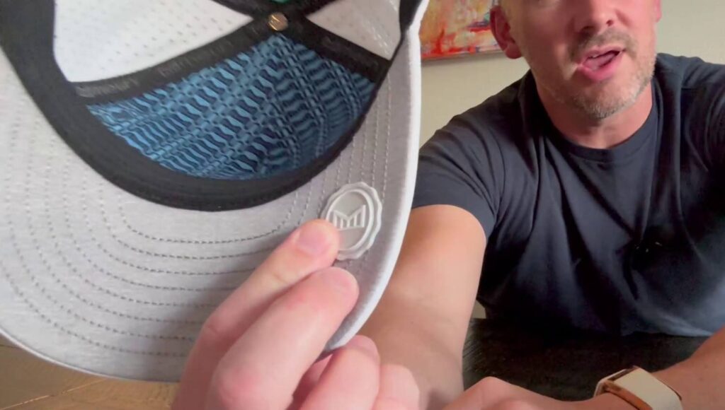 melin Hat Review - Hydro Snapback - rubber stamp on bill for grabbing with thumb