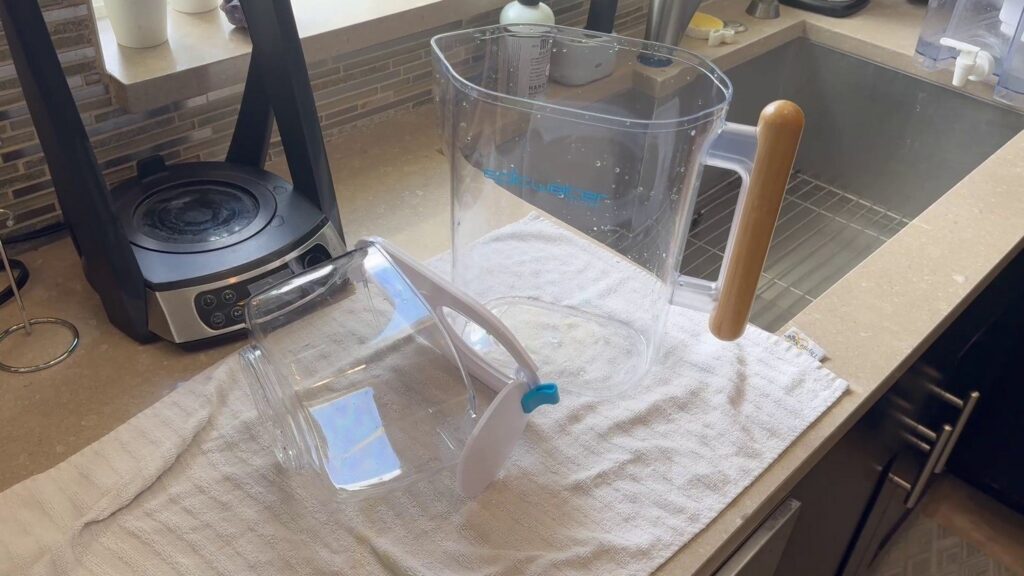 Epic Water Filters Pitcher review washing air dry