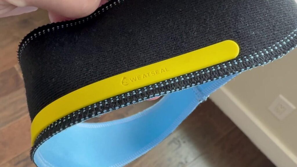 Best sweat absorbing headbands - Halo - sweat seal upclose