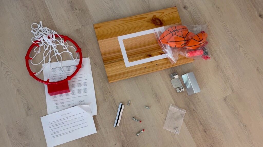 Best Indoor Mini Basketball Hoop Wall Mountable – Cali Kiwi Pros review - assembly