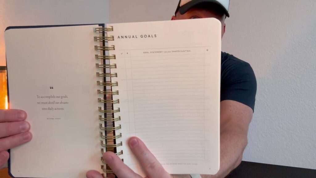 Review of the Full Focus Planner by Michael Hyatt - Annual goals