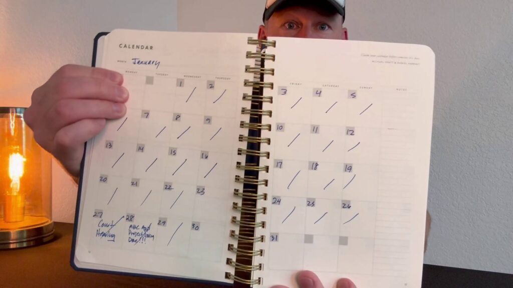 Review of the Full Focus Planner by Michael Hyatt - Monthly calendar