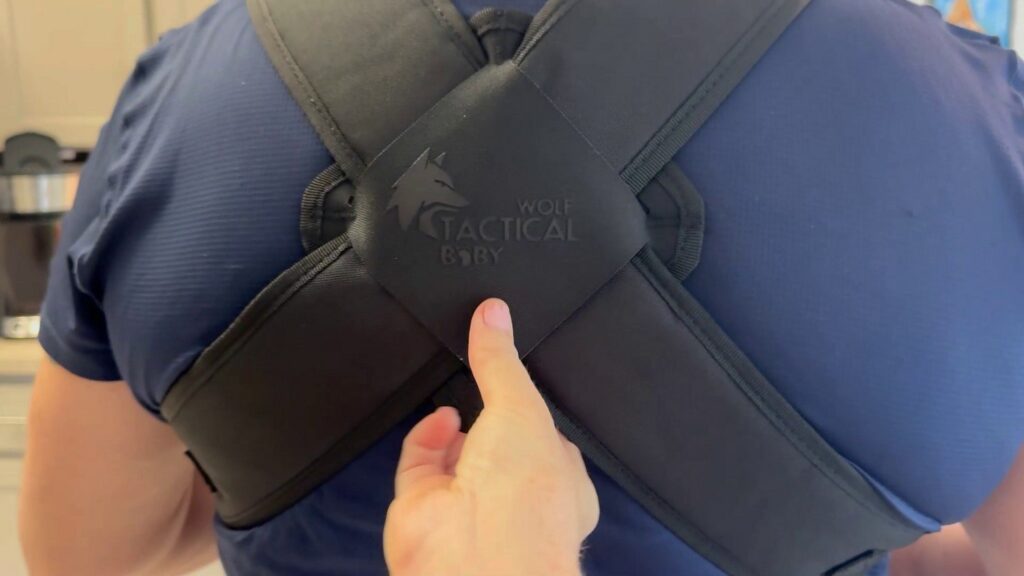 Wolf Tactical Mens Baby Carrier Review - crisscross back