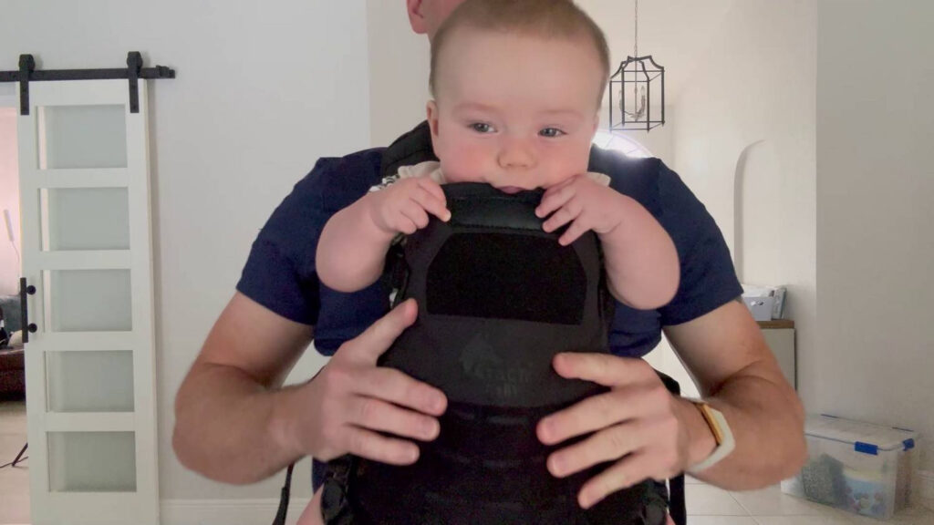 Wolf Tactical Mens Baby Carrier Review - forward facing