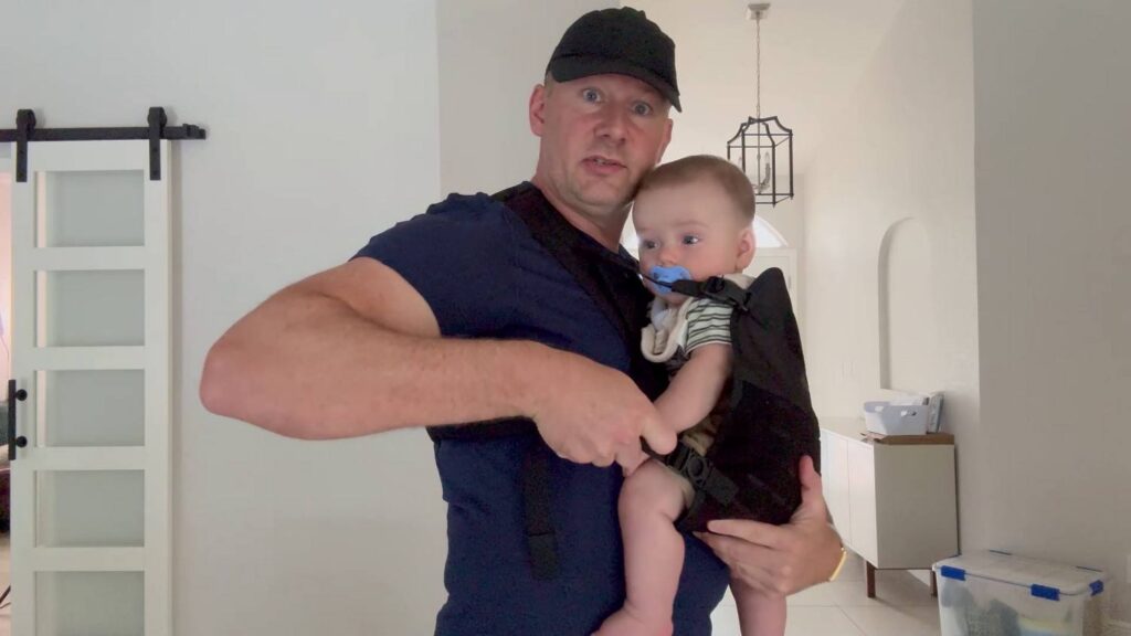 Wolf Tactical Mens Baby Carrier Review - straps for tightening