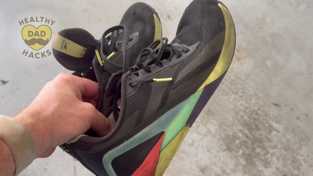 Reebok Nano X5 Mens Shoe review by a CrossFit Dad - old pair of X1