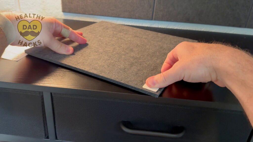 Best Cork Board Wall Tiles - WallHero product review - install step 1