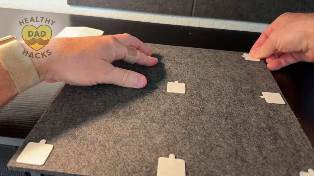 Best Cork Board Wall Tiles - WallHero product review - install step 2