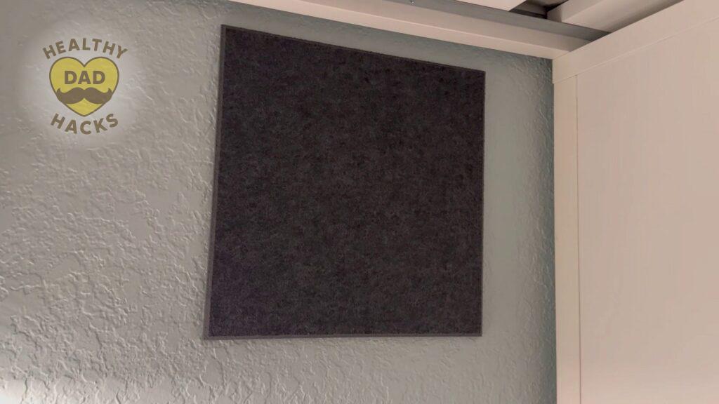 Best Cork Board Wall Tiles - WallHero product review - single Gray Black tile