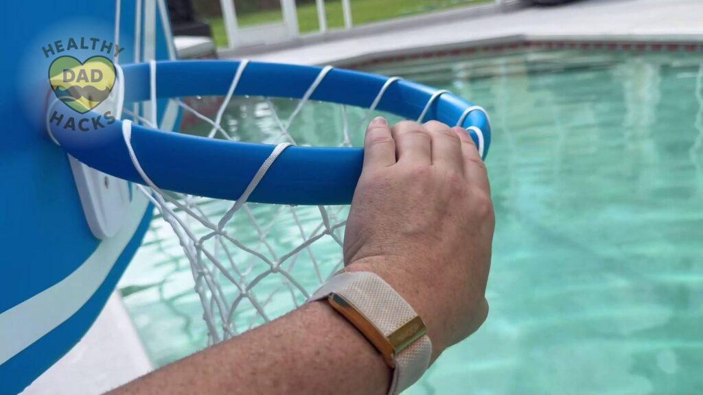 Best swimming pool basketball hoop - GoSports Splash Hoop PRO review - dunking rim give