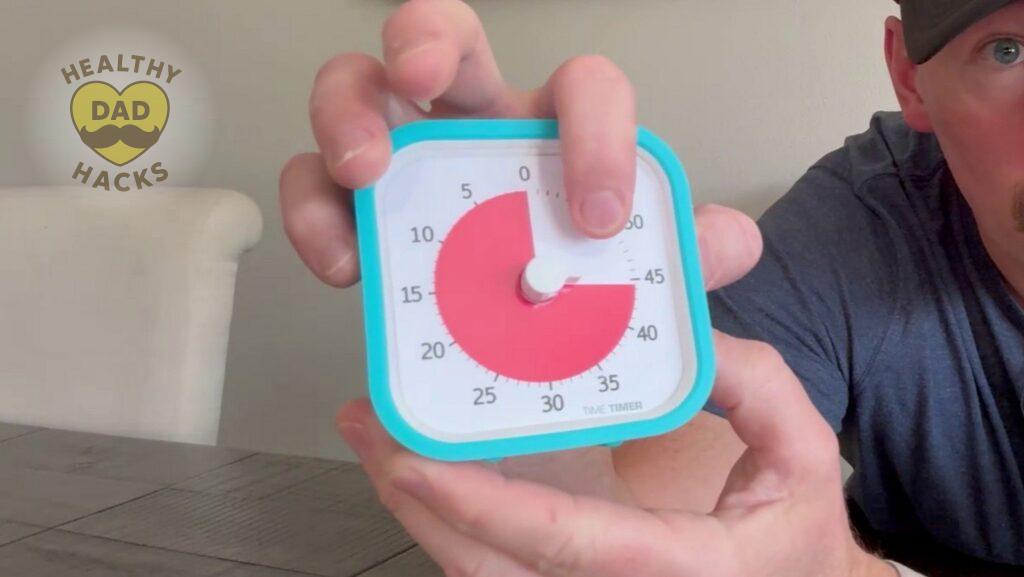 Best Visual Timer for Kids - Time Timer review - red disappearing disk