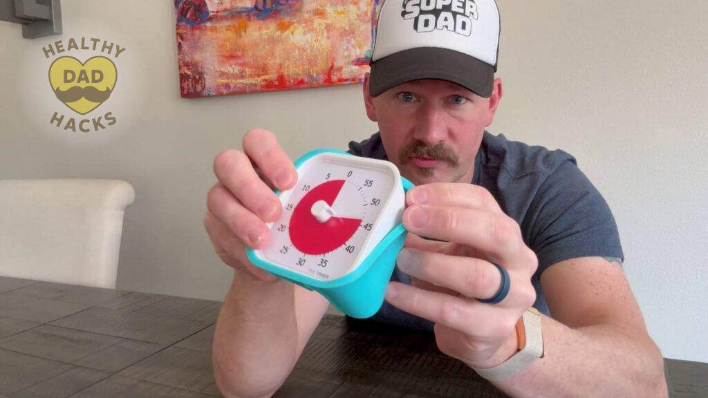 Best Visual Timer for Kids - Time Timer review - removeable silicone rubber cover