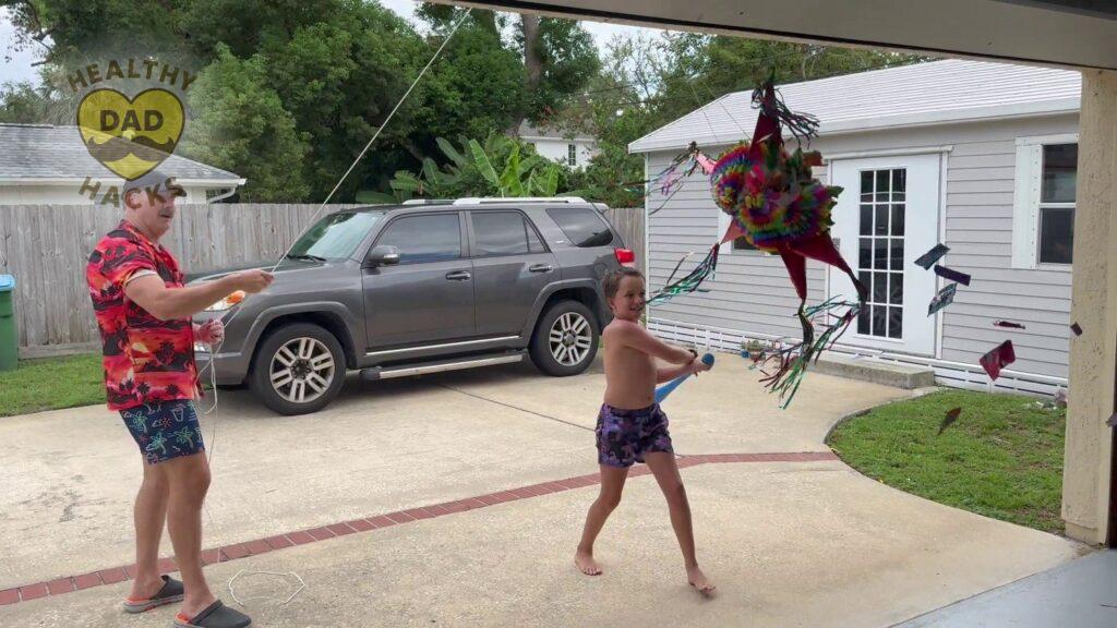 candy flying - Strong birthday piñata for adults and kids - Mexican star piñata review