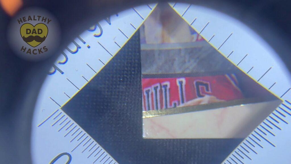 10x magnification Jewelers Loupe for Inspecting Raw Card