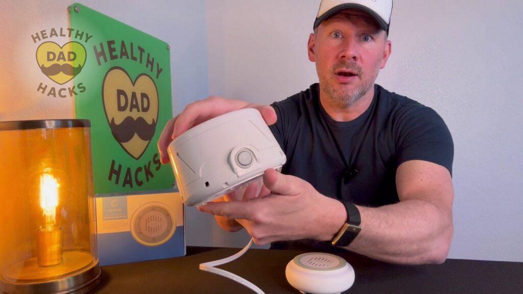 Traditional basic white noise machine vs Calm Me Sound machine