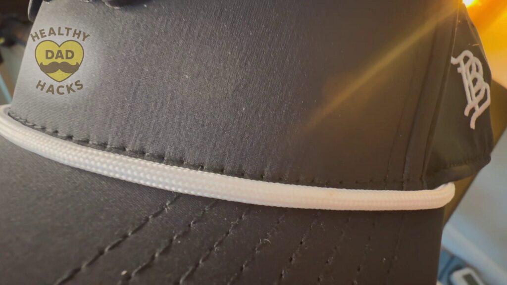 Close-up of rope on Branded Bills Dad script hat