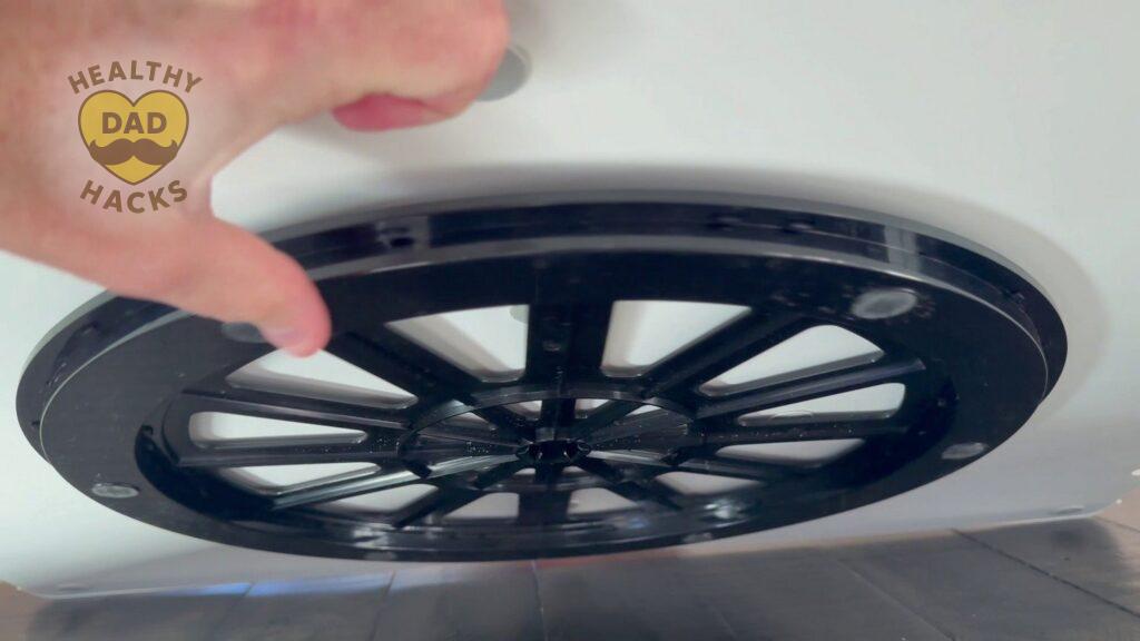 Lazy Susan underneath Welgee Puzzle Board