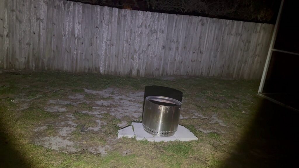 Backyard demo of GearLight S2000 LED Flashlight review