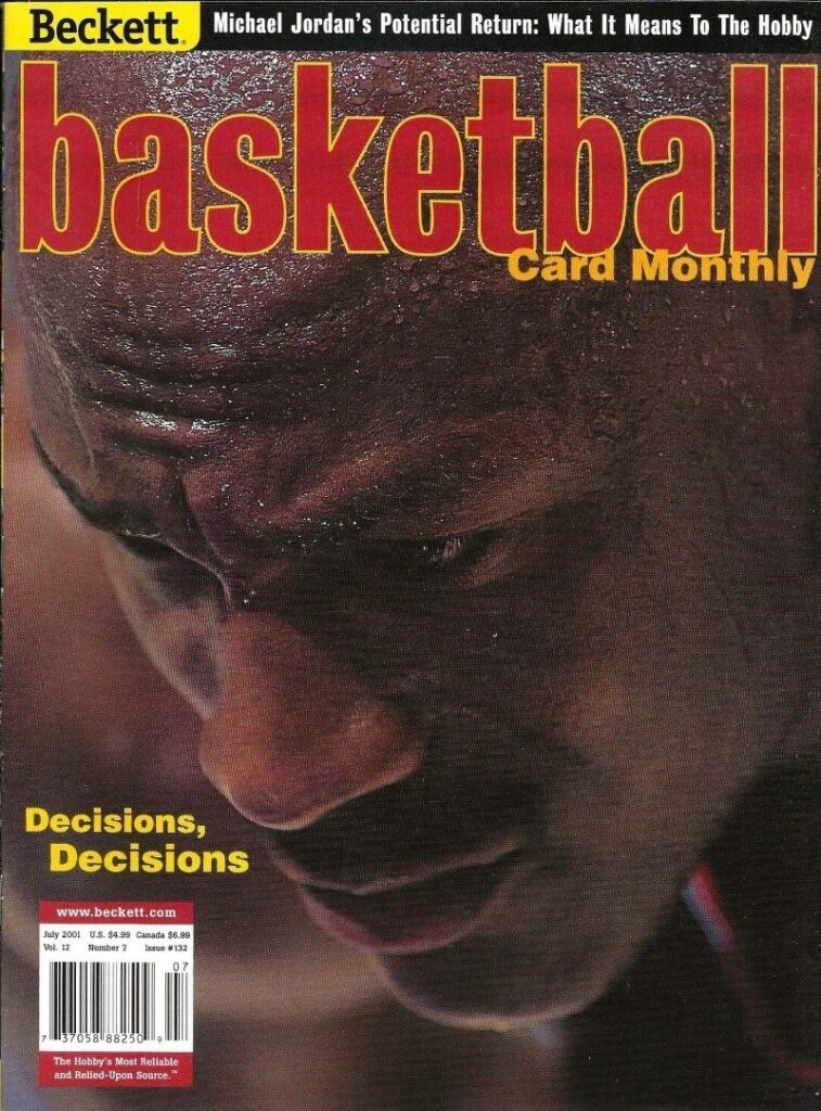 Beckett Basketball - Issue #132 - Jordan - July 2001