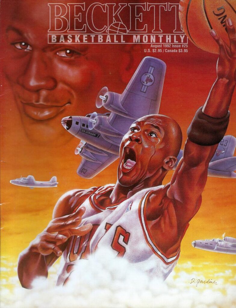Beckett Basketball - Issue #25 - Jordan - August 1992