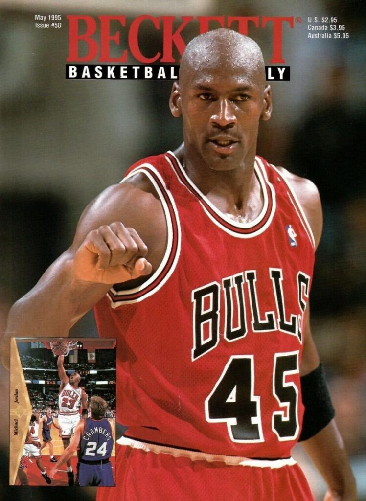 Beckett Basketball - Issue #58 - Jordan - May 1995