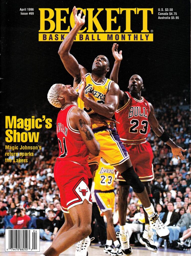 Beckett Basketball - Issue #69 - Jordan - April 1996