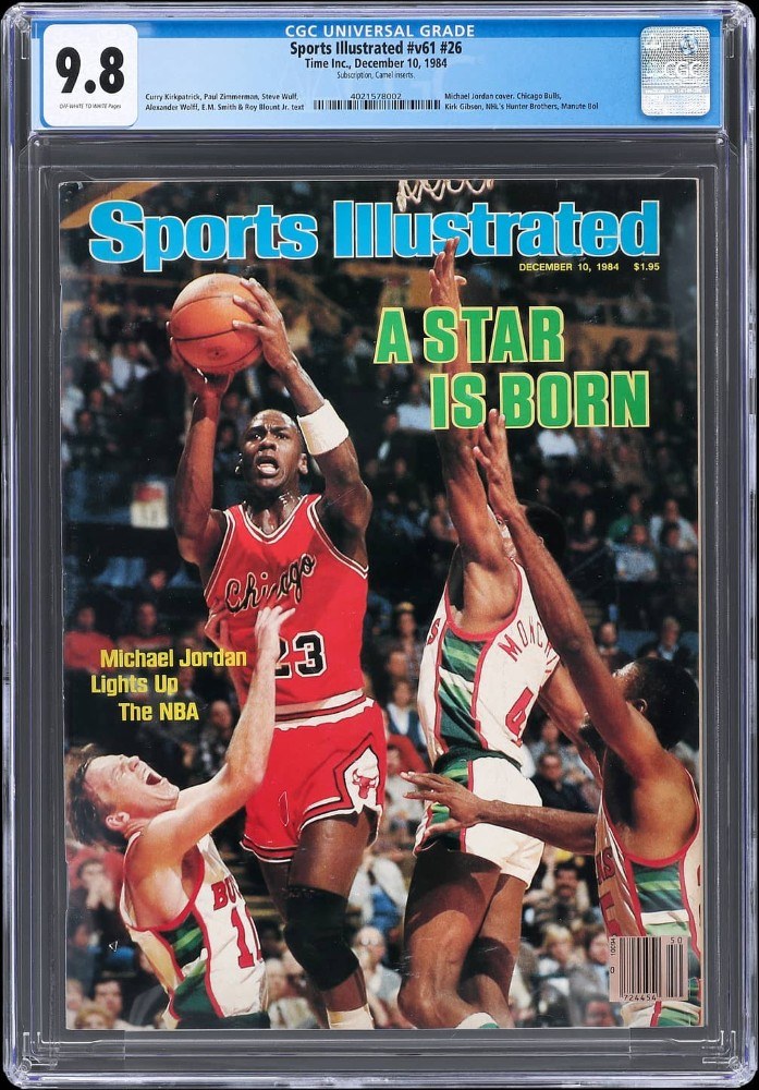 Sports Illustrated Jordan 1984 A Star is Born CGC Graded